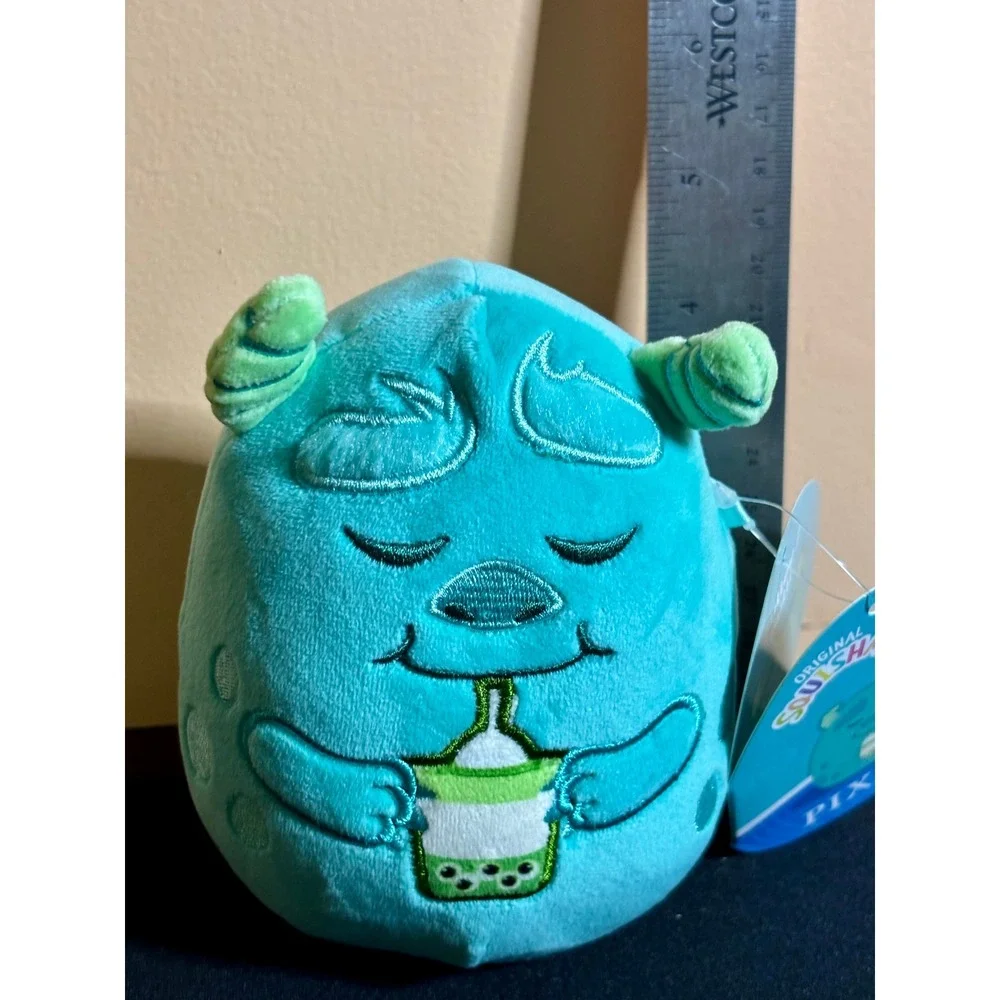 NWT Squishmallows Disney Pixar Monsters Inc Sulley with Boba Tea Plush 5 inch